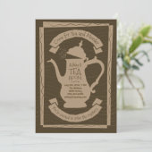 Tea and Murder Party - Uitnodiging (Staand voorkant)