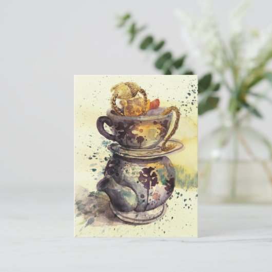 tea ani briefkaart (Staand voorkant)