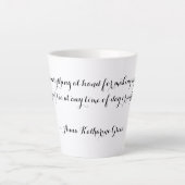 Tea Anna Katharine Green Quote Latte Mok (Voorkant)