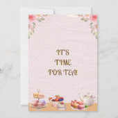 Tea Anniversaire Carte de remerciements (Dos)