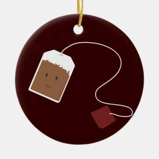Tea bag keramisch ornament (Voorkant)
