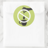 Tea Bag Ronde Sticker (Tas)