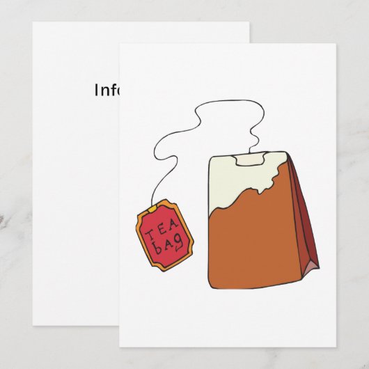 Tea Bagged Kaart (Voorkant / Achterkant)