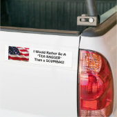 TEA BAGGER Bumpersticker (Op Truck)