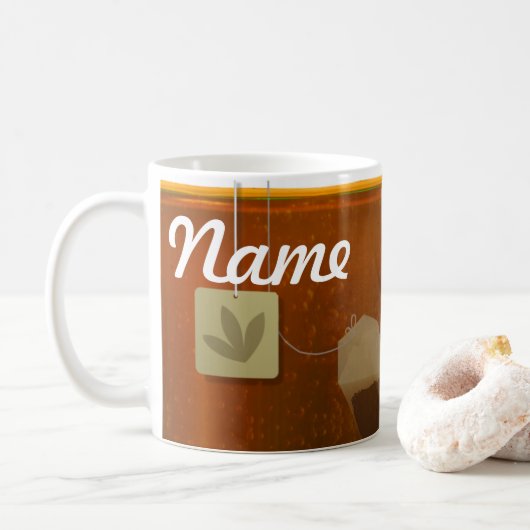 Tea Bags persoonlijke koffie-Mok, Cup Koffiemok (Met donut)