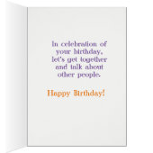 Tea Birthday Card voor een vriend (Binnen (Rechts))