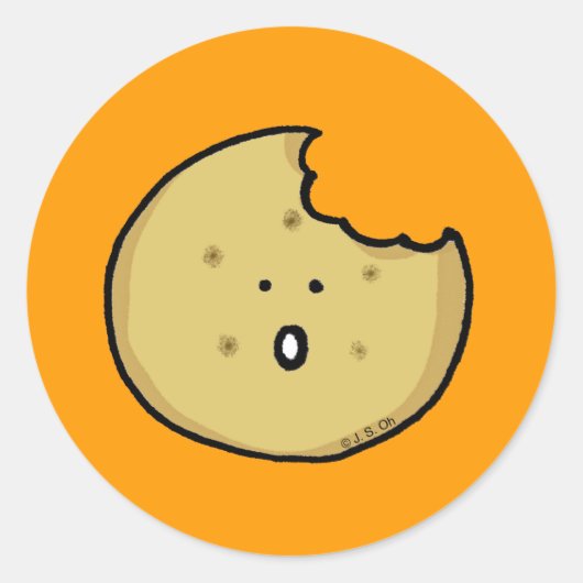 Tea biscuit ronde sticker (Voorkant)