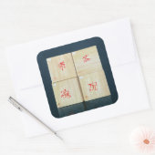 Tea Boxes 1992 Vierkante Sticker (Envelop)