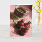 Tea & Cakes Wenskaart Kaart (Gele Bloem)