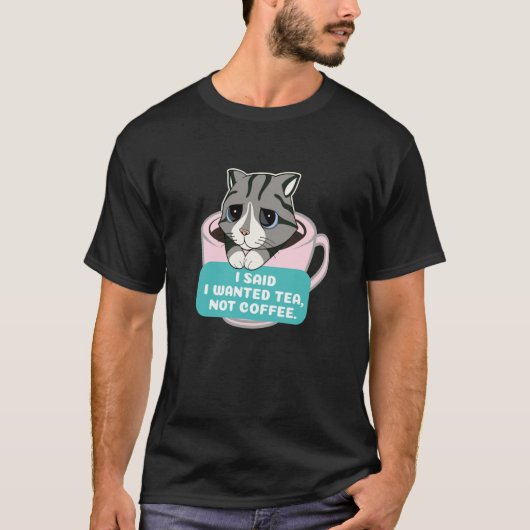Tea Cat T-shirt (Voorkant)