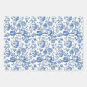 Tea Chinoiserie French Toile du Jouy Pattern Inpakpapier Vel (Voorkant 3)