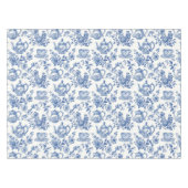 Tea Chinoiserie French Toile du Jouy Pattern Tafelkleed (Voorkant (Horizontaal))