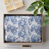 Tea Chinoiserie French Toile du Jouy Pattern Tissuepapier (Geschenk)