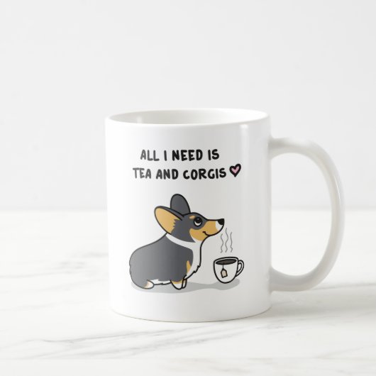 Tea & Corgis [zwarte kop tri] (Rechts)