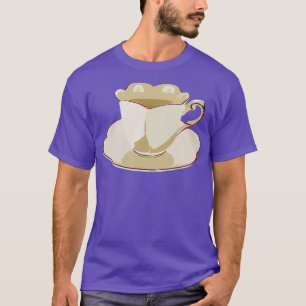 Tea cup accentdecal t-shirt