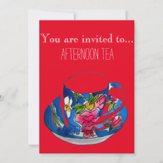  Tea Cup Afternoon Tea Party Kaart
