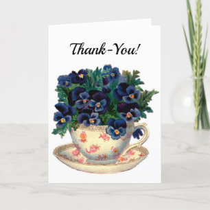 Tea Cup Bedankt Kaart