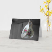Tea Cup Birthday Card (Grote afdruk) Kaart (Gele Bloem)