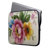 Tea Cup Bloemen Boeket Elektronica Tas (Voorkant Links)