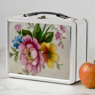 Tea Cup Bloemen Boeket Metalen Doos