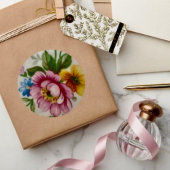 Tea Cup Bloemen Boeket Sticker