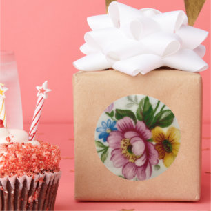 Tea Cup Bloemen Boeket Sticker