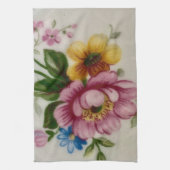 Tea Cup Bloemenboeket Theedoek (Verticaal)