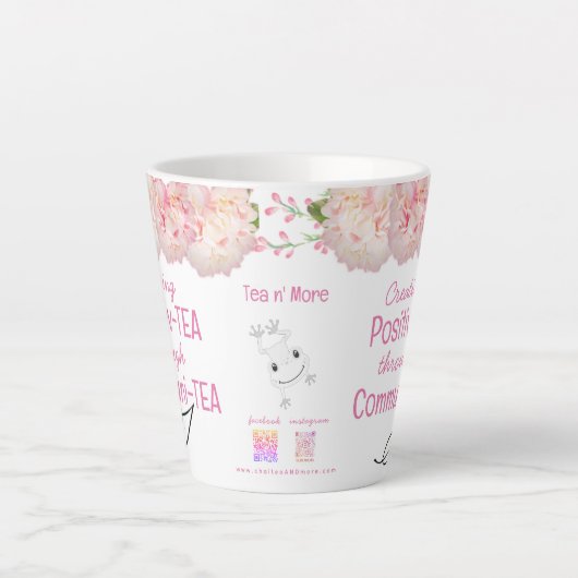 Tea Cup Citaten | Objecten in de koffiewinkel van  Latte Mok (Voorkant)