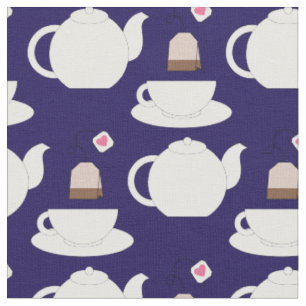 Tea Cup en Pot Cute Cafe Barista Stof