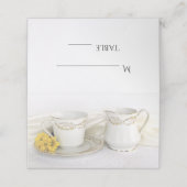 Tea Cup en Yellow Daisies Wedding (Buitenkant ongevouwen)