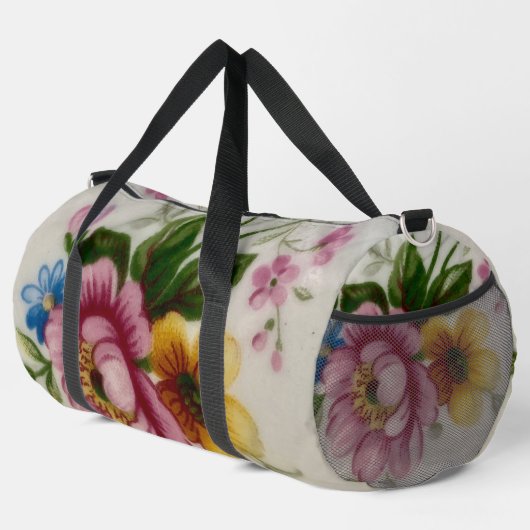 Tea Cup Floral Bouquet Duffle Sac (Coin droit)