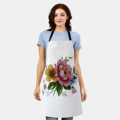 Tea Cup Floral Bouquet Schort (Gedragen)