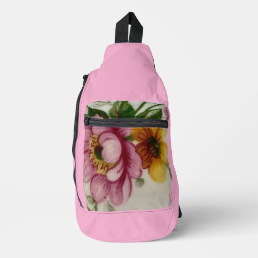 Tea Cup Floral Bouquet  Sling Bag (Voorkant)