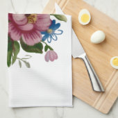Tea Cup Floral Bouquet  Theedoek (Quarter Fold)