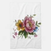 Tea Cup Floral Bouquet  Theedoek (Verticaal)