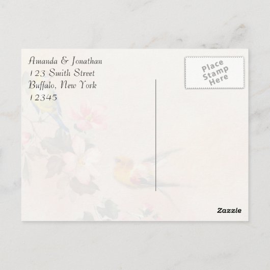 Tea Cup Hartelijk dank Briefkaart (Achterkant)