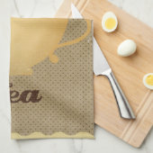 Tea cup illustratie theedoek (Quarter Fold)