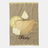 Tea cup illustratie theedoek (Verticaal)