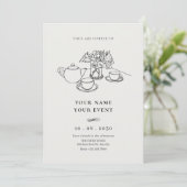 Tea cup kaart (Staand voorkant)