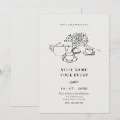 Tea cup kaart (Voorkant / Achterkant)