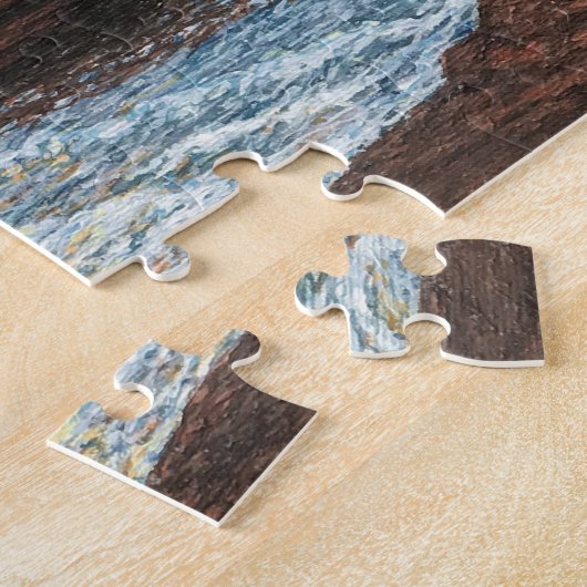 Tea Cup Rock Puzzle met Gift Box Legpuzzel (Zijkant)