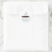 Tea Cup Ronde Sticker (Tas)
