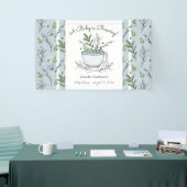 Tea Cup Tea Party Baby shower Spandoek (Beurs)