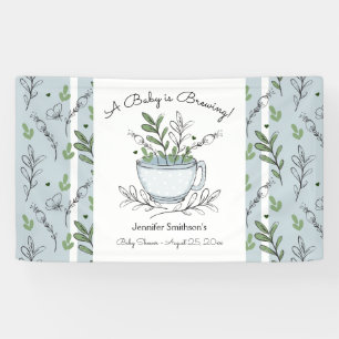 Tea Cup Tea Party Baby shower Spandoek