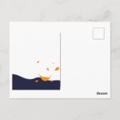 Tea cups Herfst Whimsical Briefkaart (Achterkant)