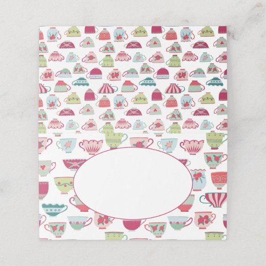 Tea Cups Modern  (Buitenkant ongevouwen)