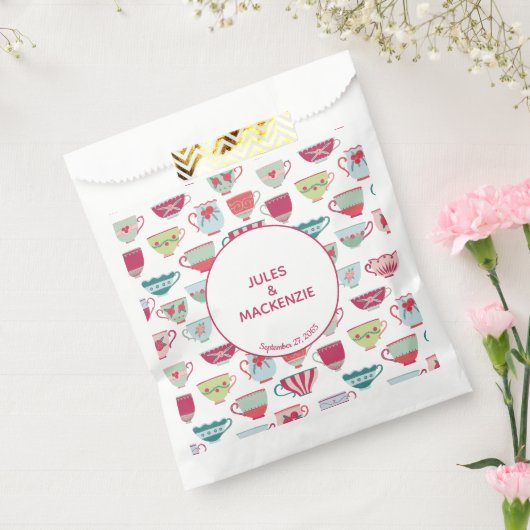 Tea Cups Modern  Bedankzakje (Gezegeld)