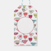 Tea Cups Modern  Cadeaulabel (Achterkant)