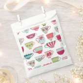 Tea Cups Modern  Favor Bag Bedankzakje (Geknipt)