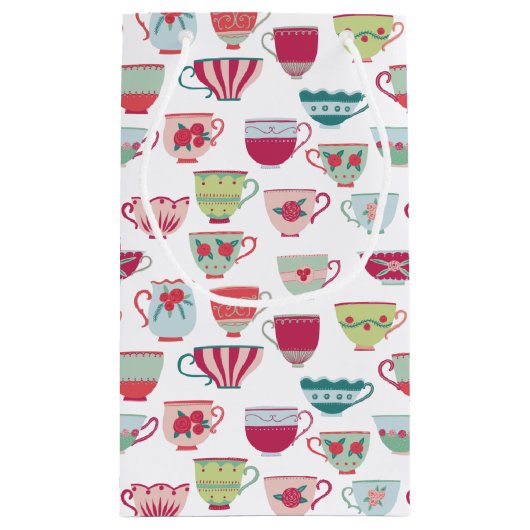 Tea Cups Modern  Klein Cadeauzakje (Achterkant)